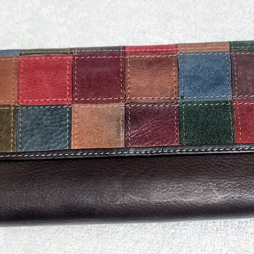Vintage Patchwork Fossil Wallet